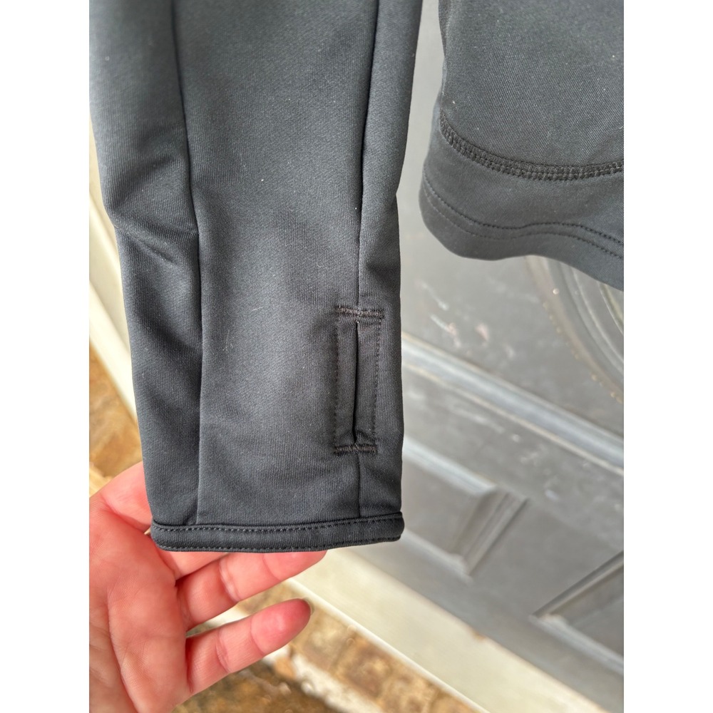 GapFit Womens Black Full Zip Active Jacket‎ Thumbholes Mock Neck XS - Picture 5 of 8